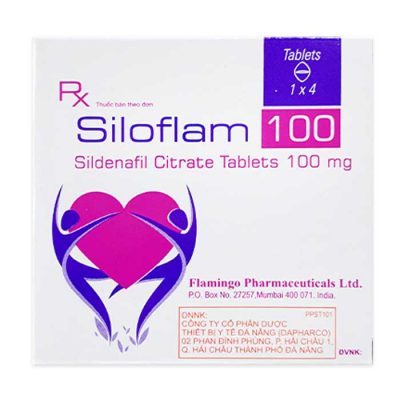 Siloflam 100mg Flamingo Hộp 1 vỉ x 4 viên