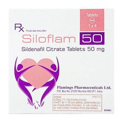 Siloflam 50mg Flamingo - Hộp 4 viên