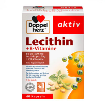 Lecithin Vitamin B Doppelherz 40 viên - Mầm đậu nành